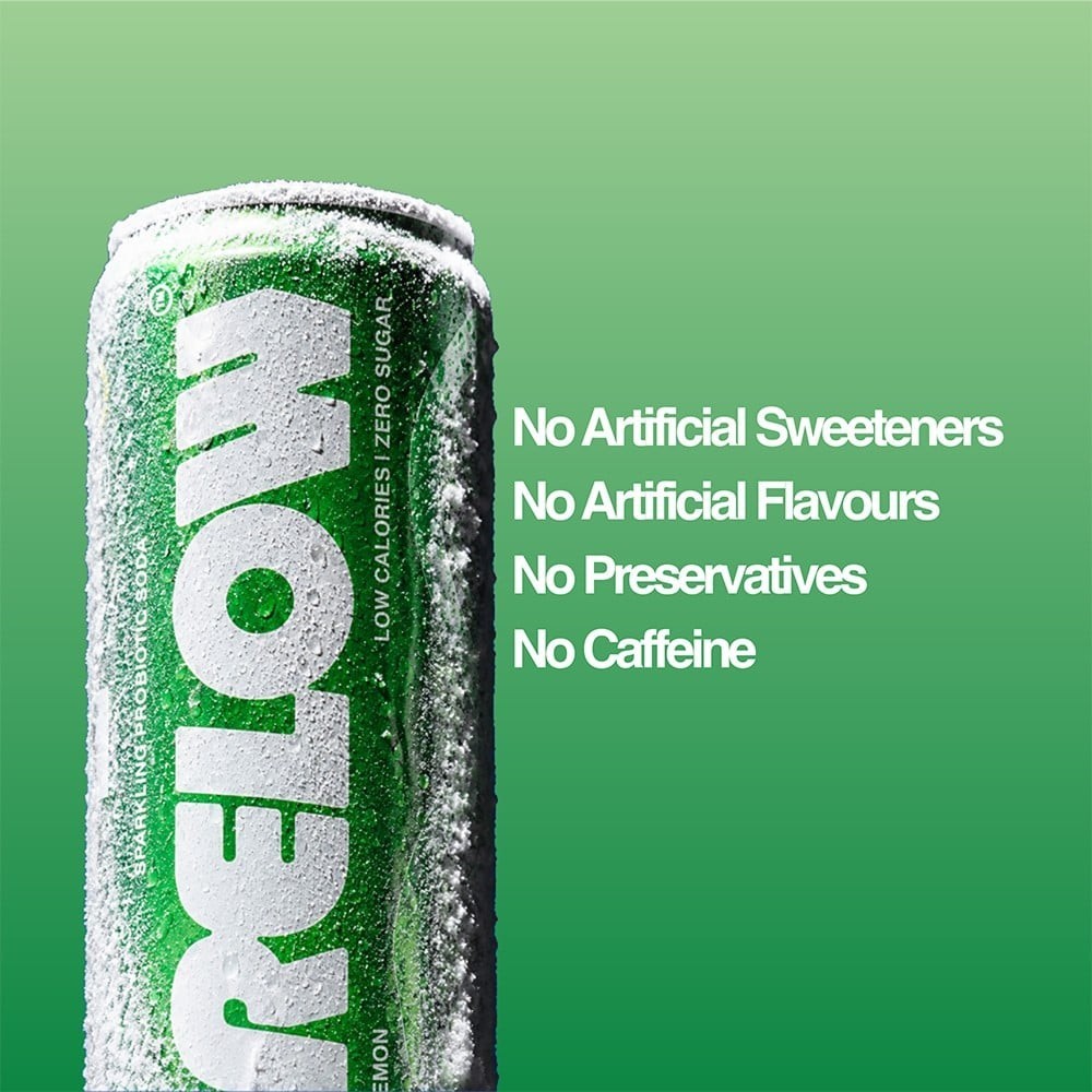 Relow Lemon Sparkling Probiotic Soda