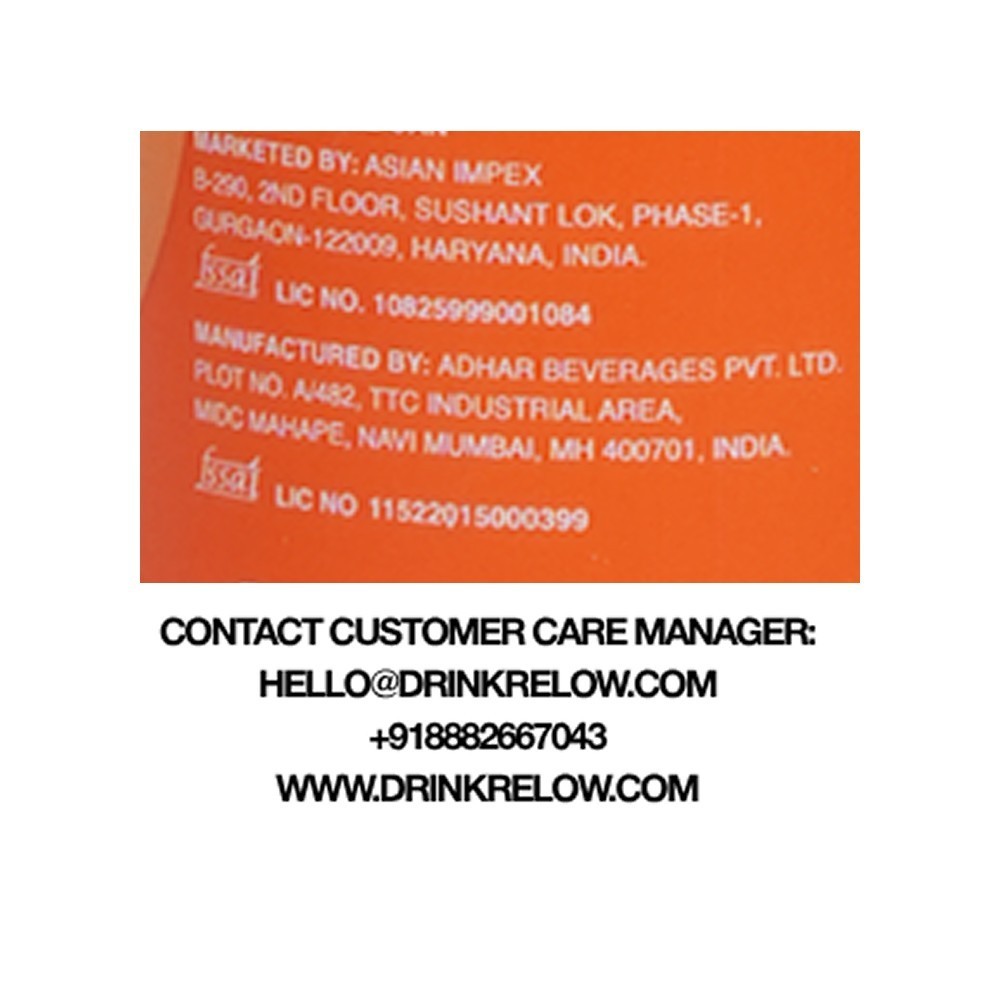 Relow Orange Sparkling Probiotic Soda