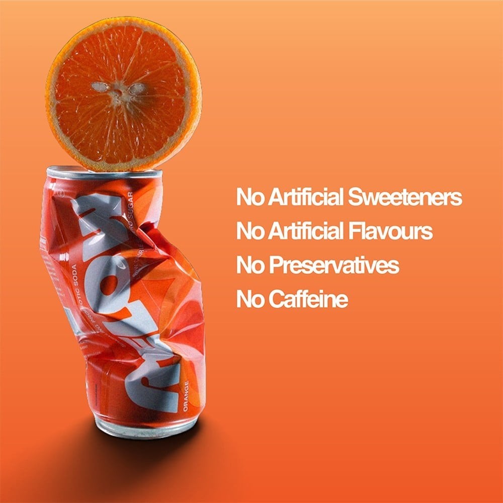 Relow Orange Sparkling Probiotic Soda