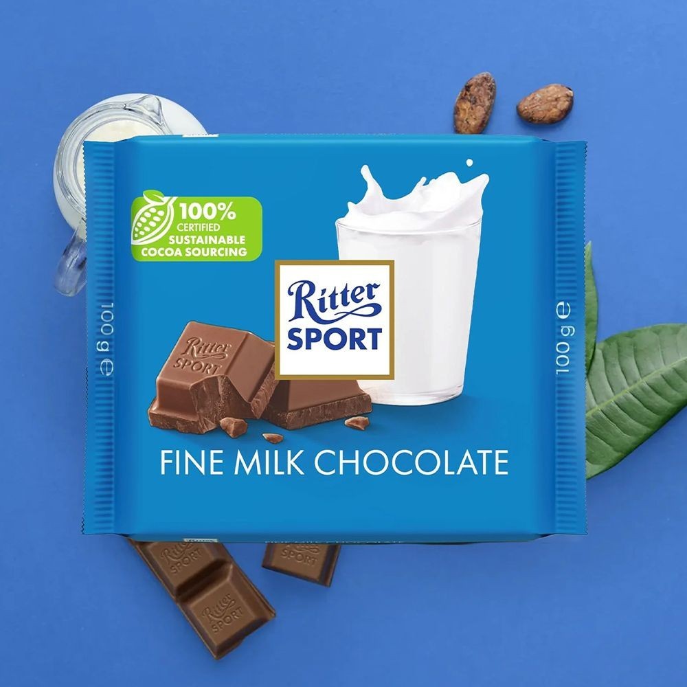 Ritter Sport Fine Milk Chocolate Bar