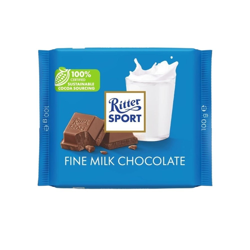 Ritter Sport Fine Milk Chocolate Bar