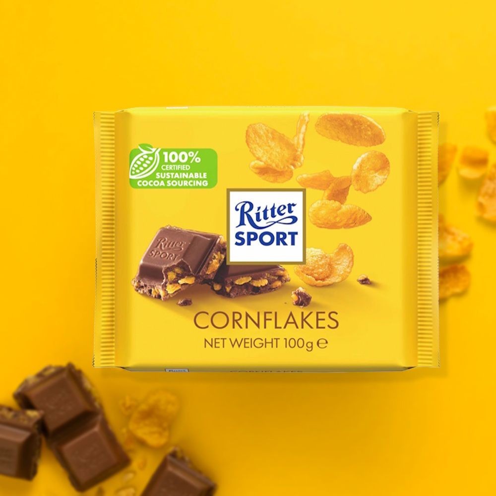 Ritter Sport Milk Chocolate Bar with Cornflakes