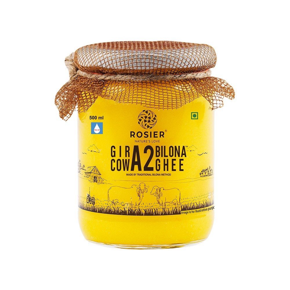 Rosier Bilona A2 Gir Ghee (Made from Curd) (Hasuvina Tuppa)