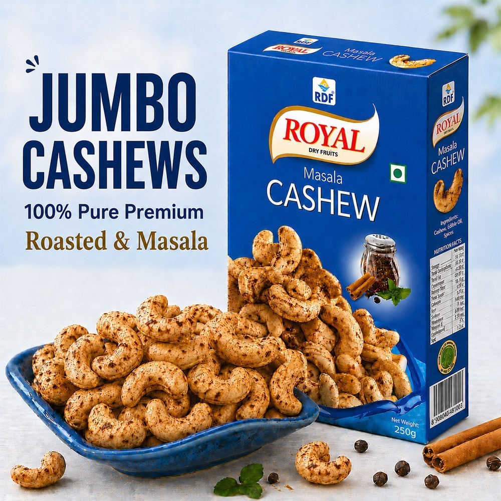Royal Dry Fruits Roasted Masala Flavoured Cashew (Kaju)