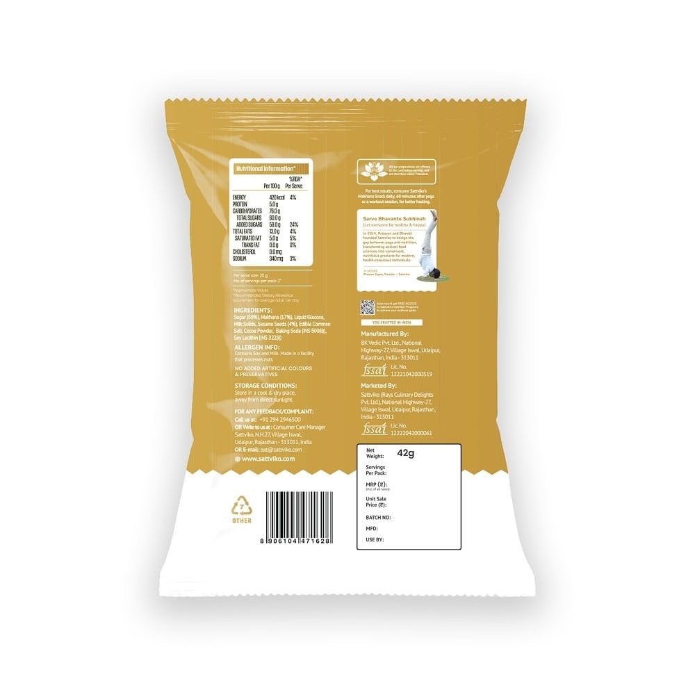 Sattviko Caramel Roasted Flavoured Makhana