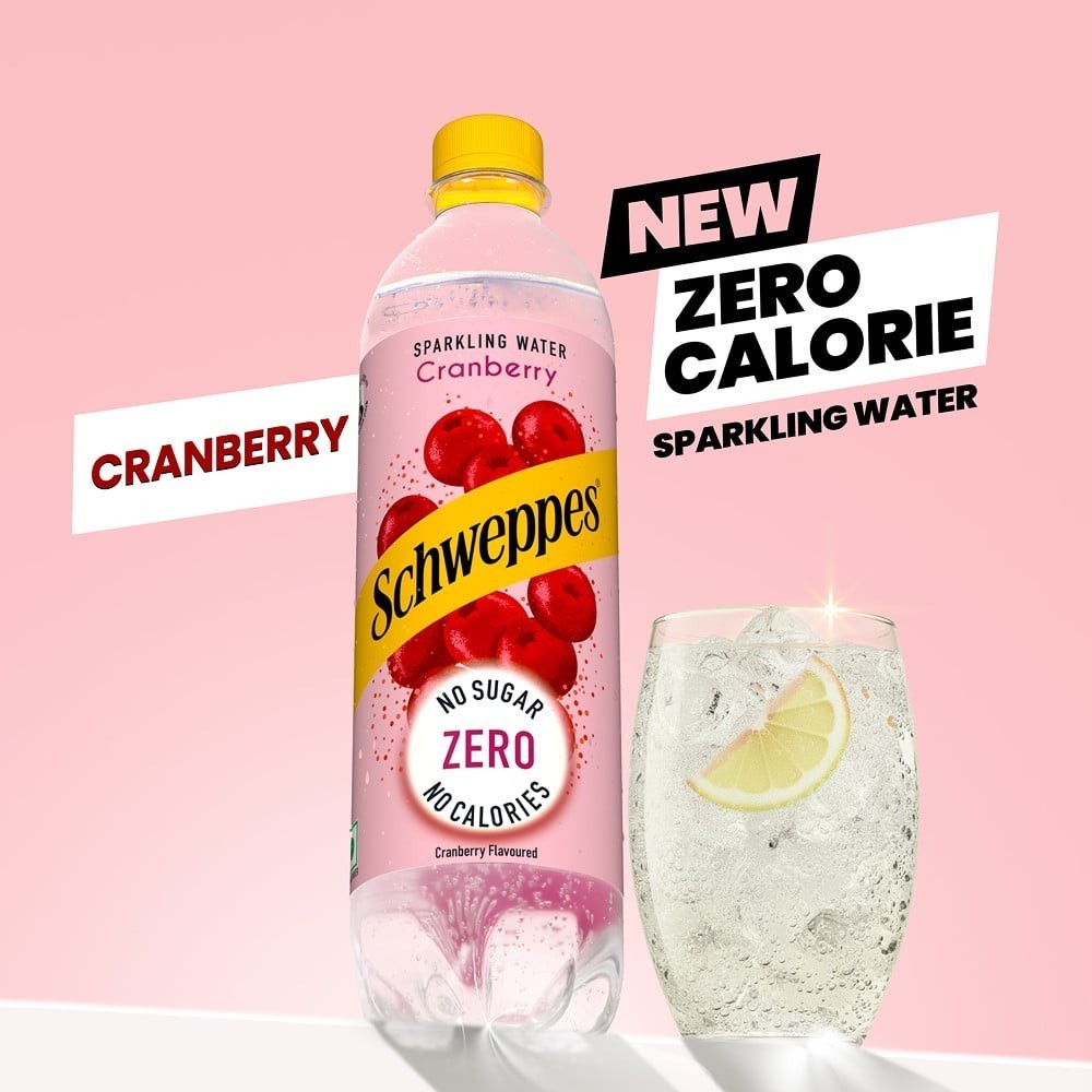 Schweppes Zero Calorie Sparkling Water (Cranberry)