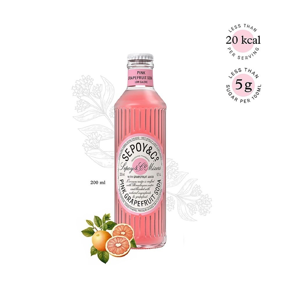 Sepoy & Co. Pink Grapefruit Soda
