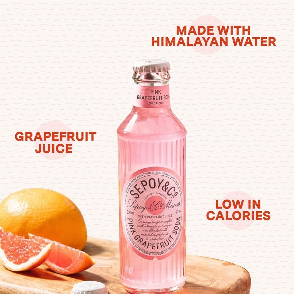 Sepoy & Co. Pink Grapefruit Soda