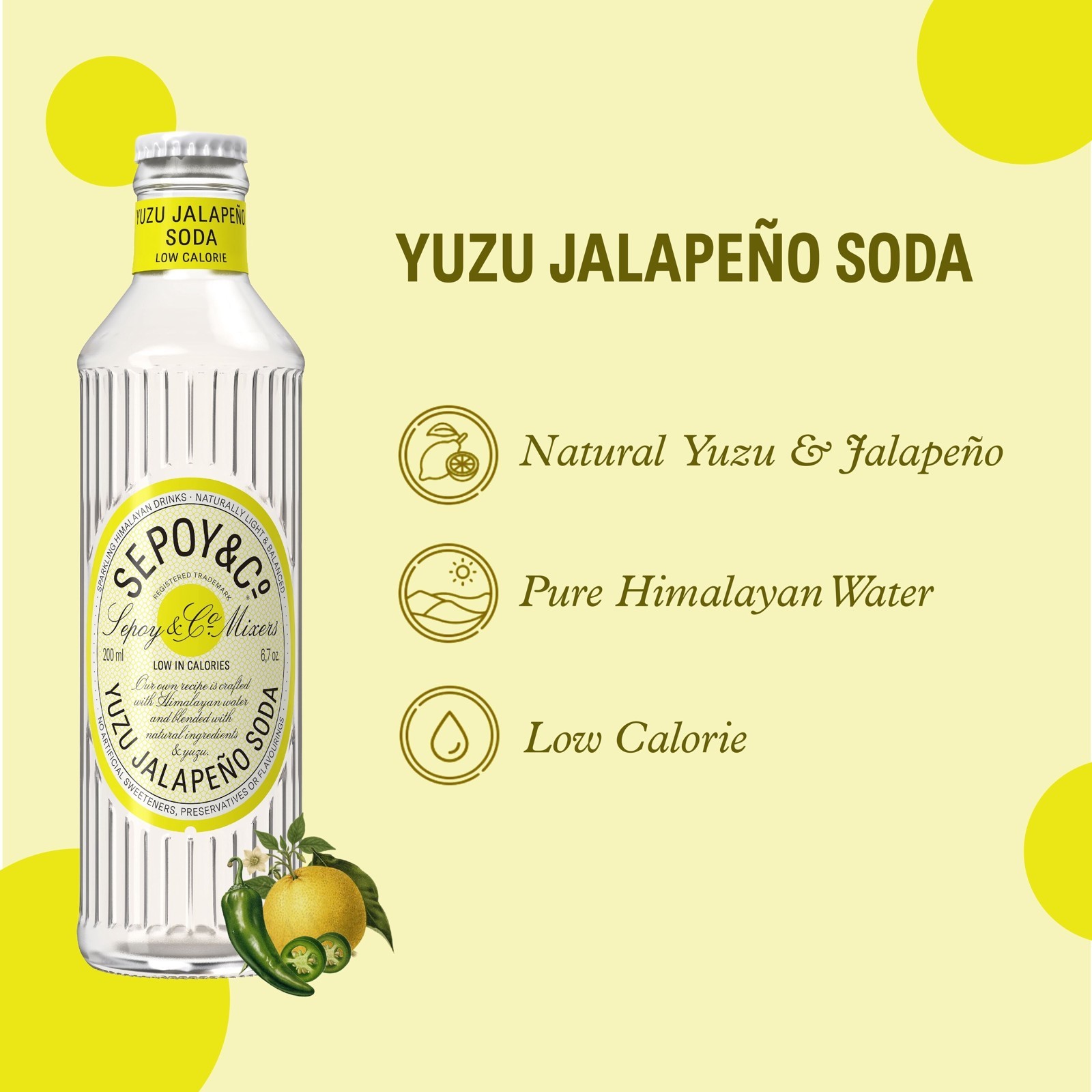 Sepoy & Co. Yuzu Jalapeno Soda