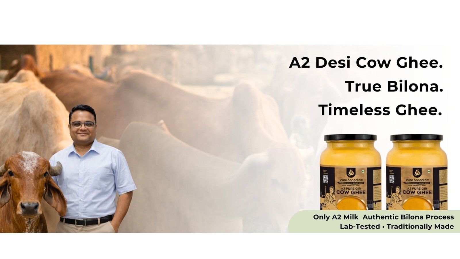 Shree Aanantam Desi A2 Gir Cow Ghee