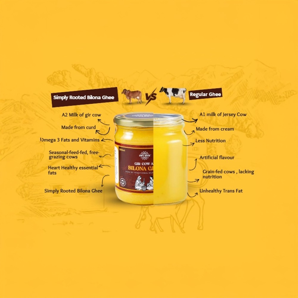Simply Rooted Bilona A2 Ghee
