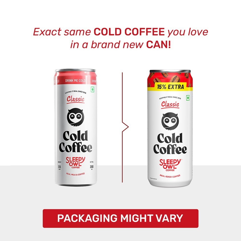 Sleepy Owl Classic Cold Coffee Can