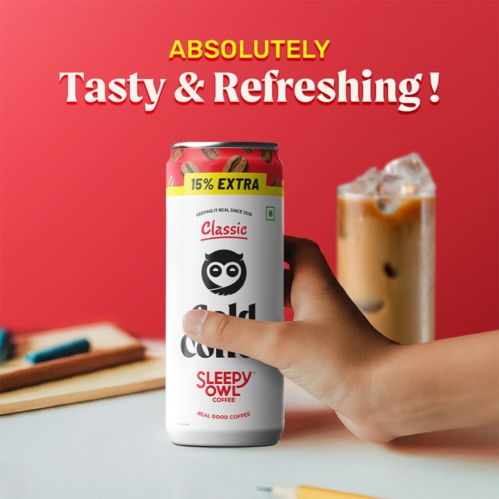 Sleepy Owl Classic Cold Coffee Can