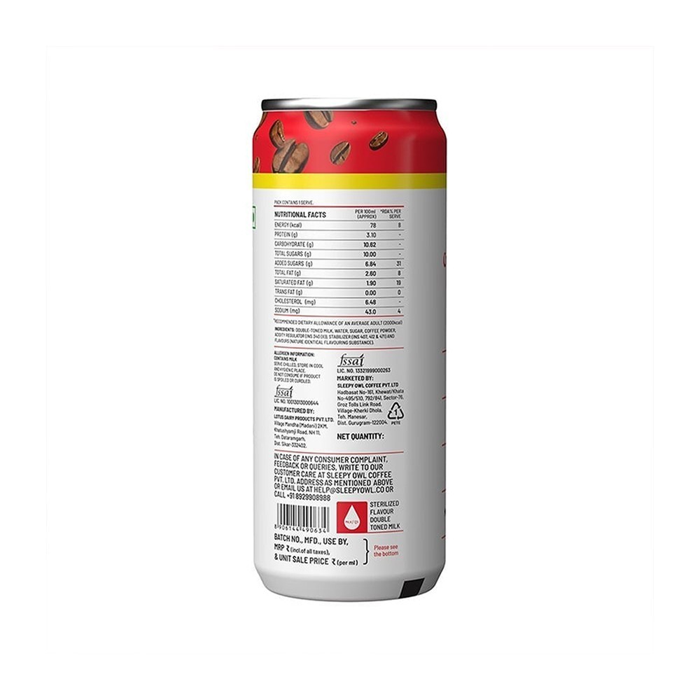 Sleepy Owl Classic Cold Coffee Can