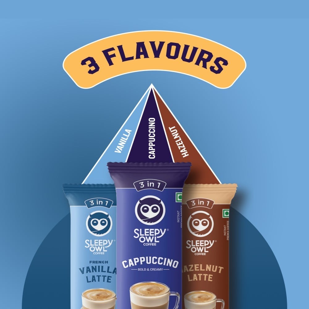 Sleepy Owl French Vanilla Latte Premix Coffee Premix