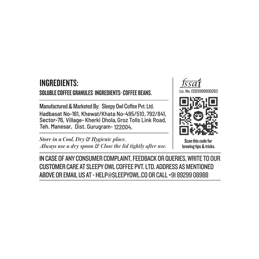 Sleepy Owl Xpresso Strong Instant Coffee