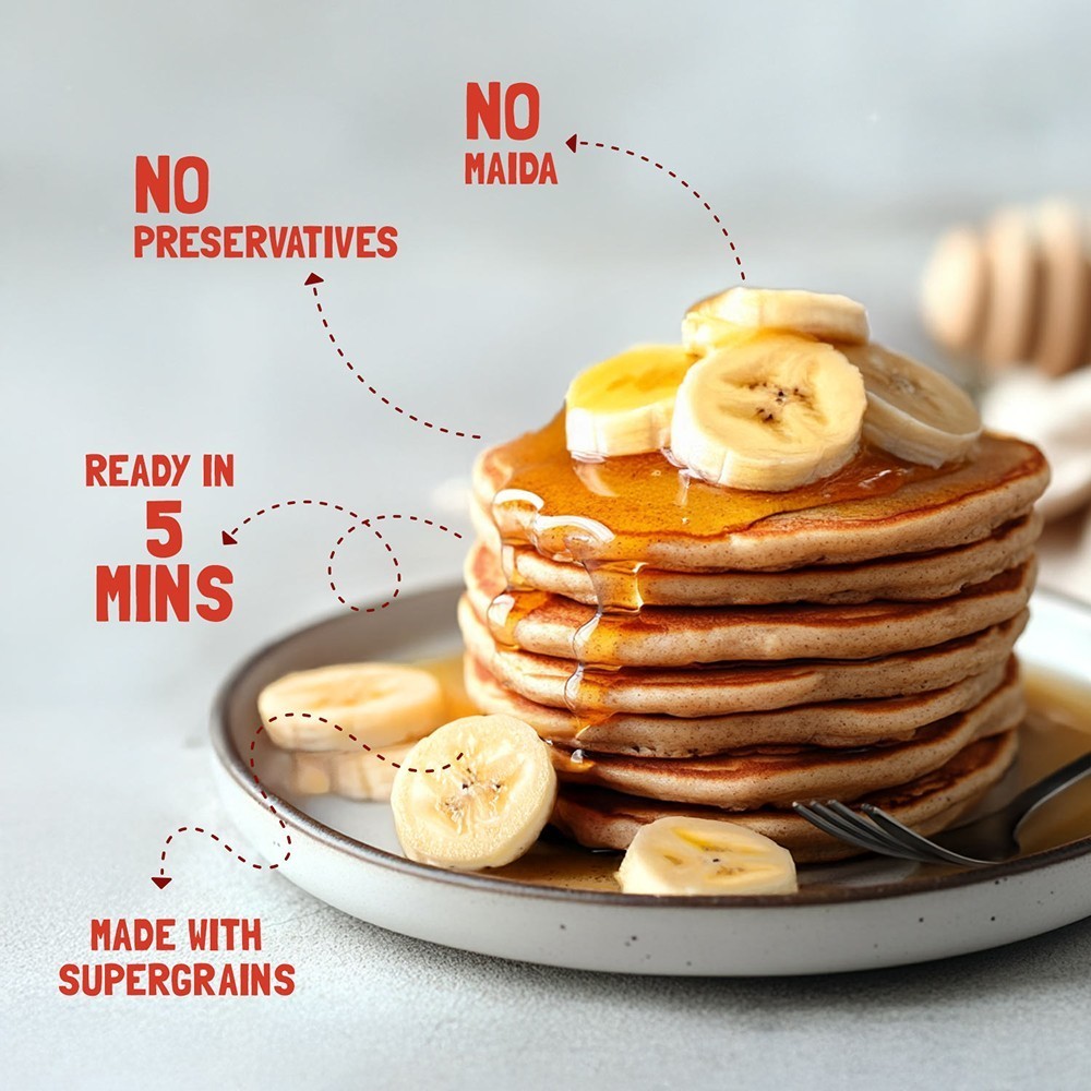 Slurrp Farm Banana Chocochip Pancake Mix +  Magic Masala Millet Instant Noodles Combo