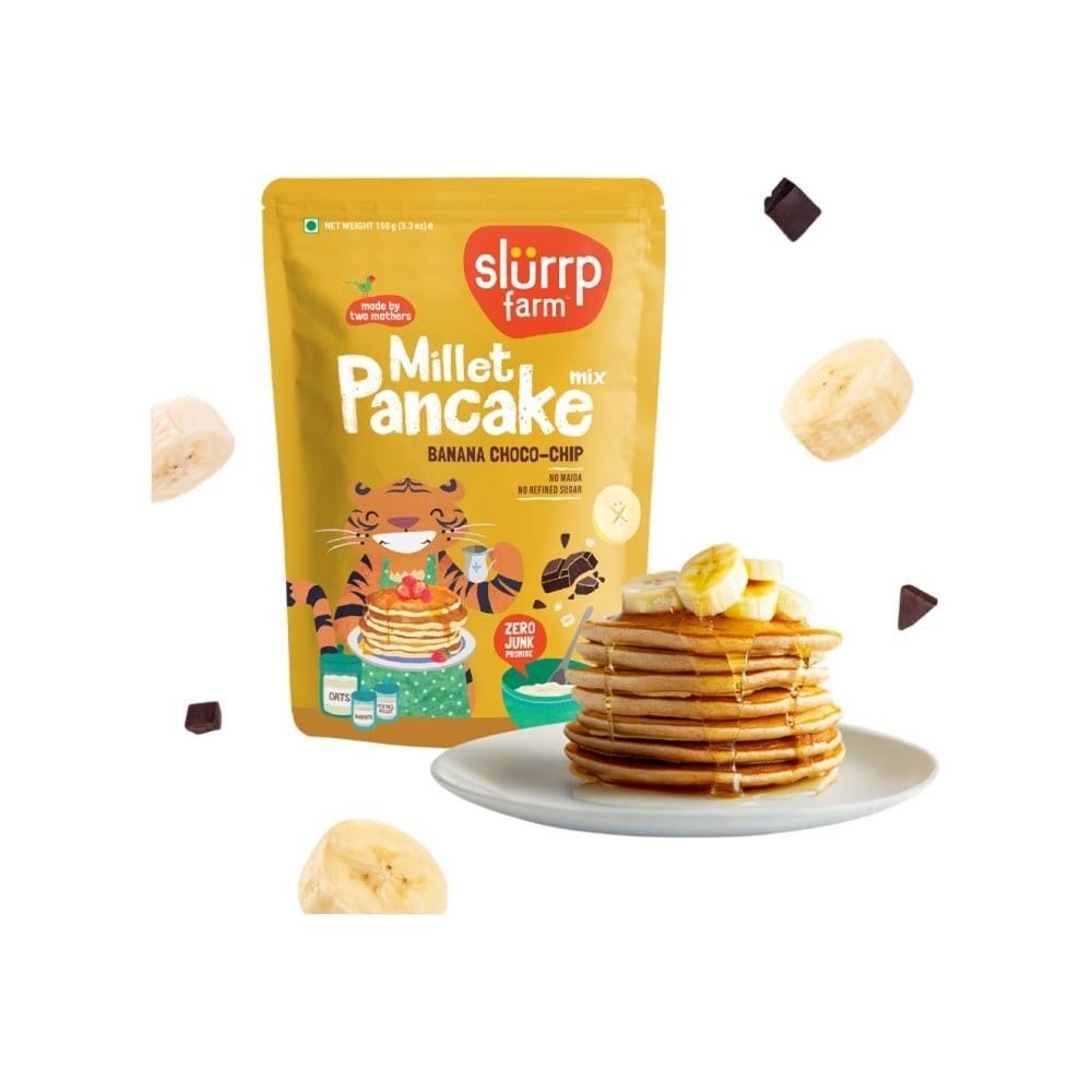 Slurrp Farm Banana Chocochip Pancake Mix +  Magic Masala Millet Instant Noodles Combo