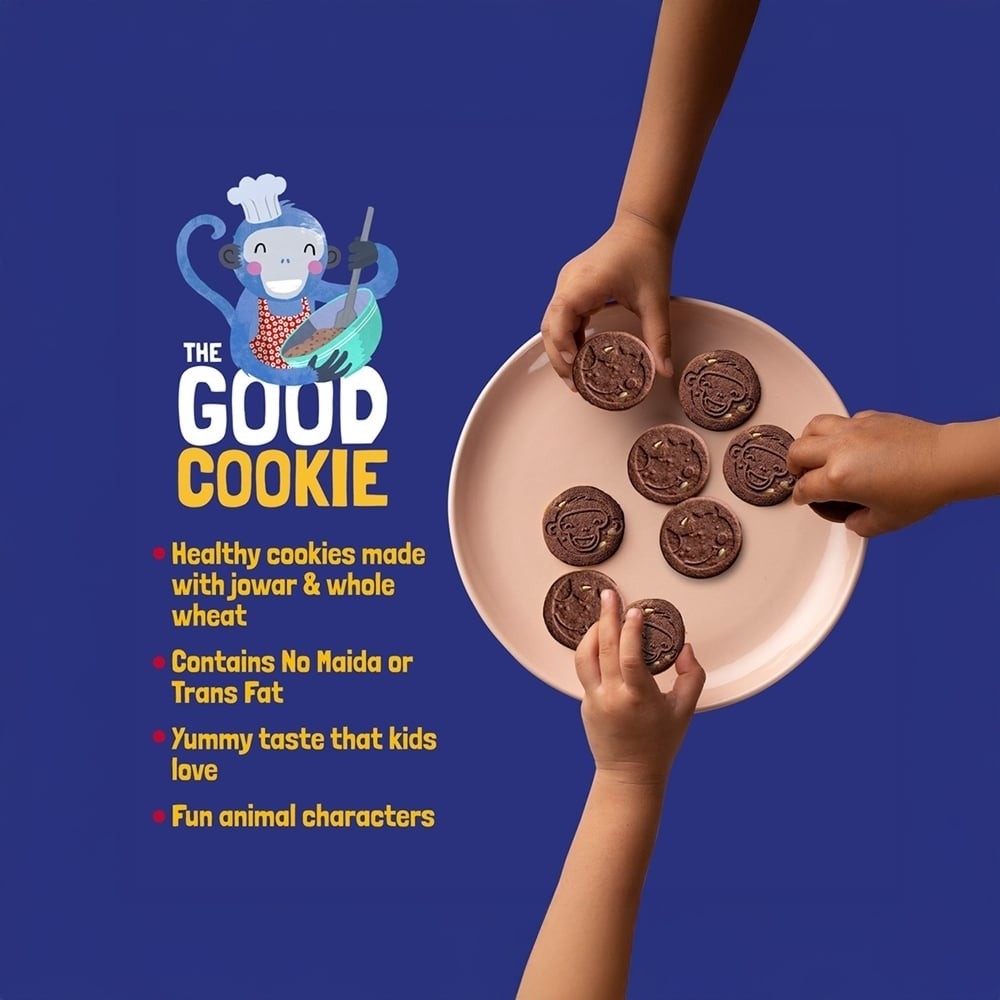 Slurrp Farm Milky Choco Chip Cookies x 2 +  Choco Ragi Cookies Combo