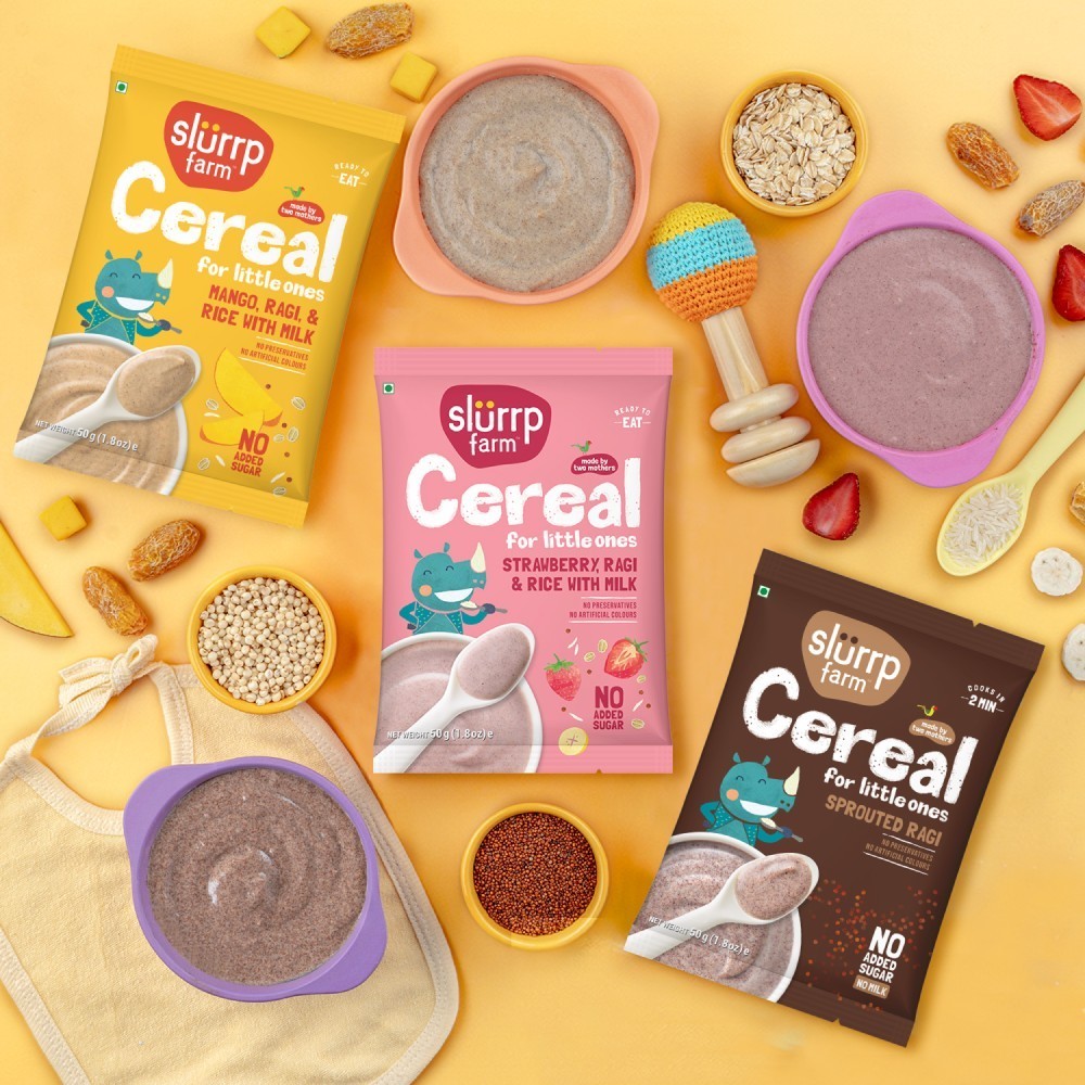 Slurrp Farm Multigrain Cereal Trial Packs For Little Ones