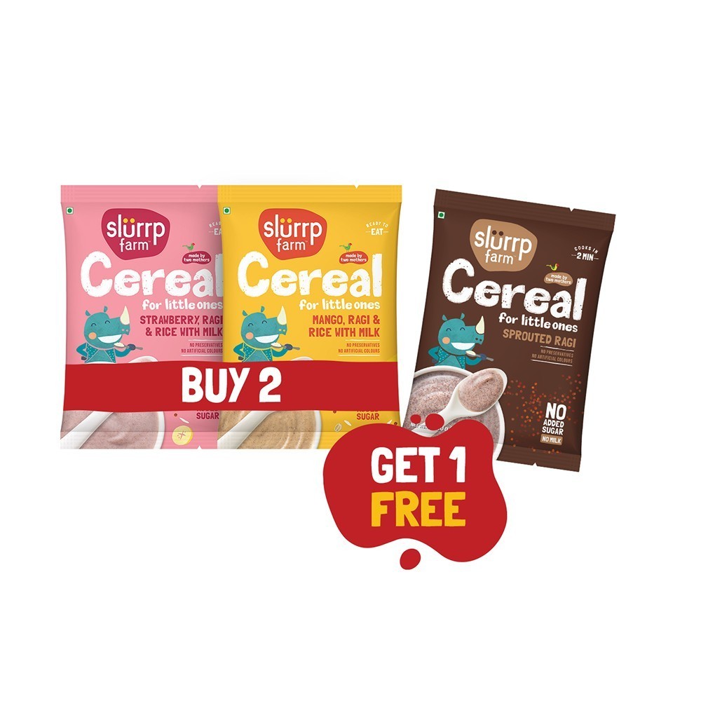 Slurrp Farm Multigrain Cereal Trial Packs For Little Ones