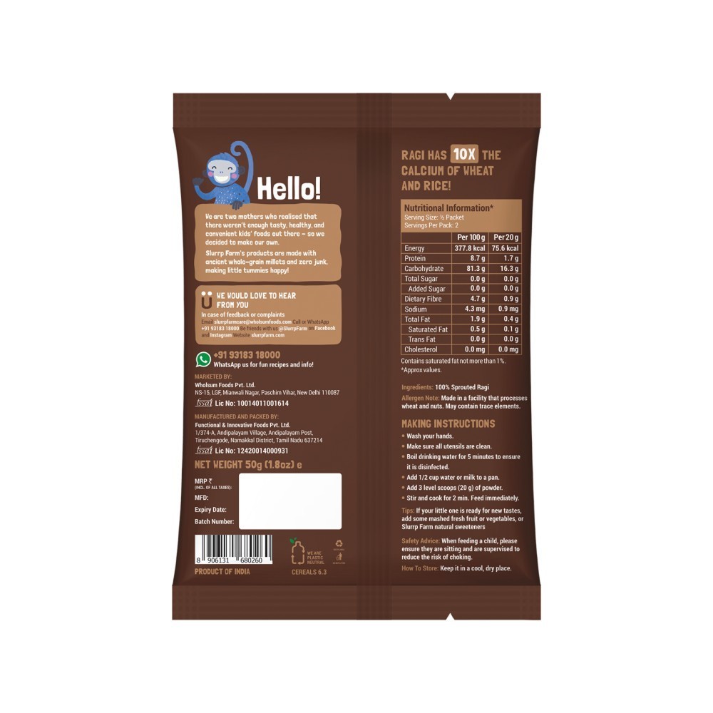Slurrp Farm Multigrain Cereal Trial Packs For Little Ones