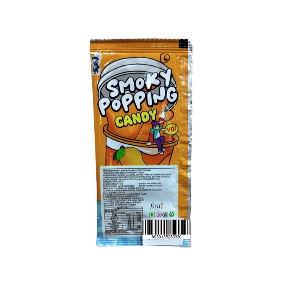 Smoky Popping Mango Popping Candy