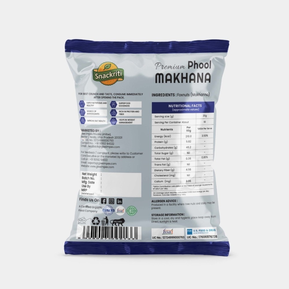 Snackriti Raw Makhana