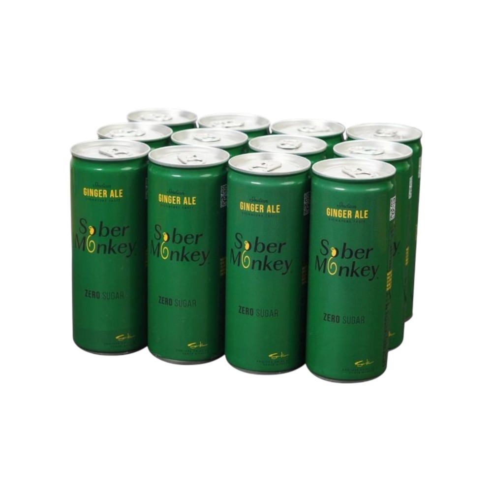 Sober Monkey Zero Sugar Ginger Ale
