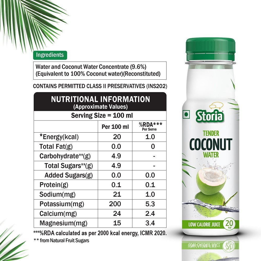 Storia Tender Concentrate Coconut Water No Added Sugar