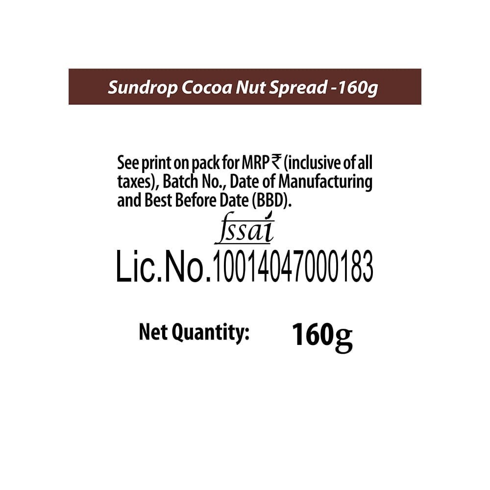 Sundrop Cocoa Nut Almond Chocolatey Spread