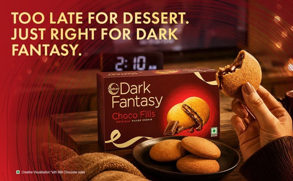Sunfeast Dark Fantasy Choco Fills Chocolate Biscuit Pack