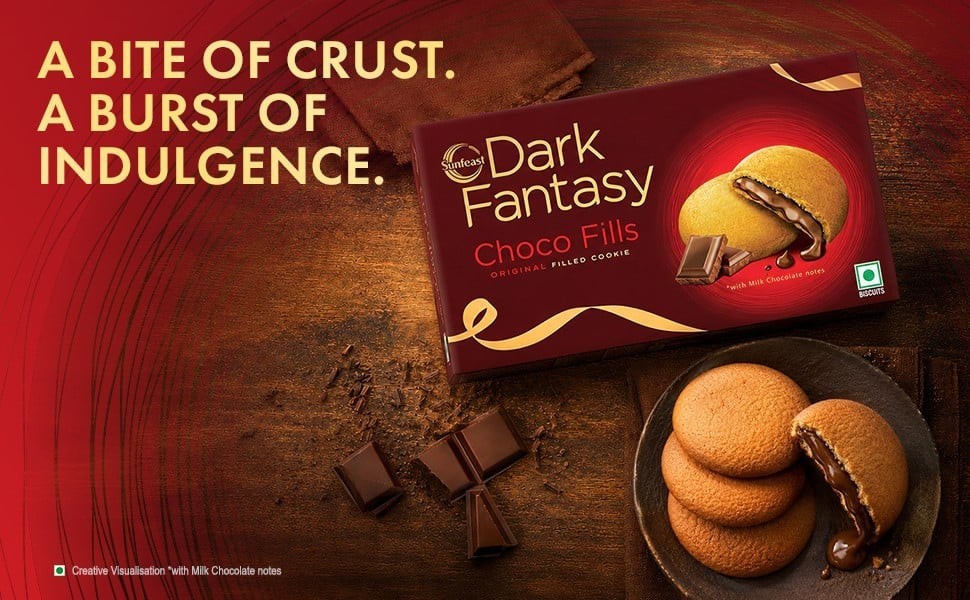 Sunfeast Dark Fantasy Choco Fills Chocolate Biscuit Pack