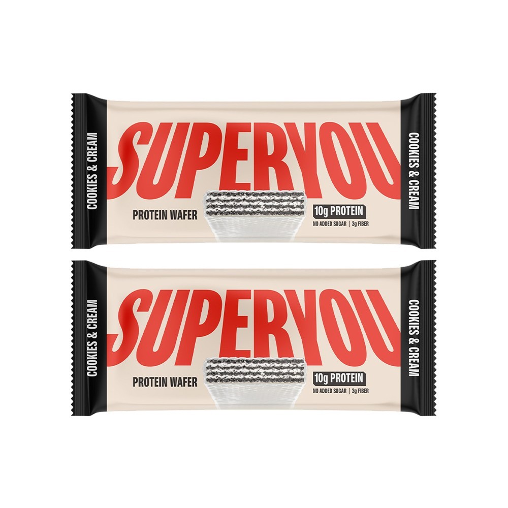 SuperYou Cookies & Cream Wafer Protein Bar