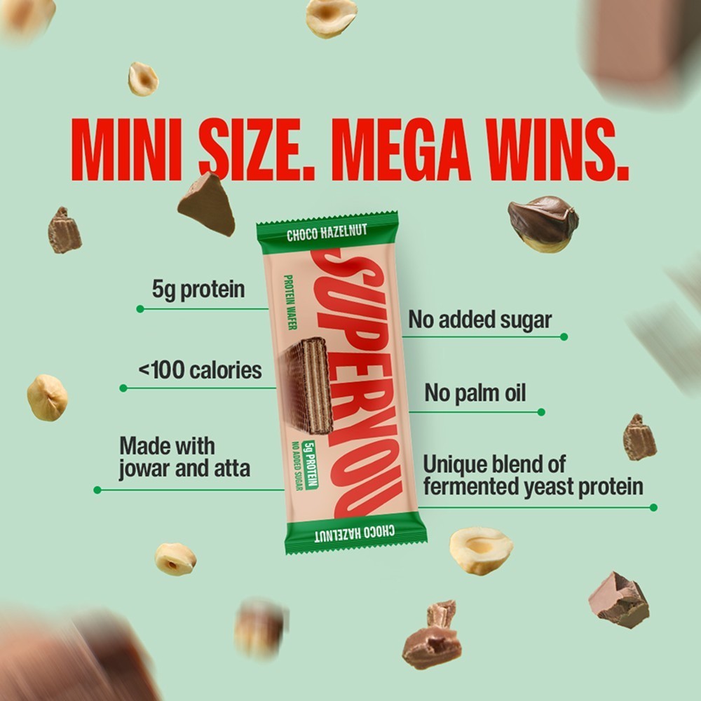 SuperYou Mini Choco Hazelnut Protein Wafer Bar
