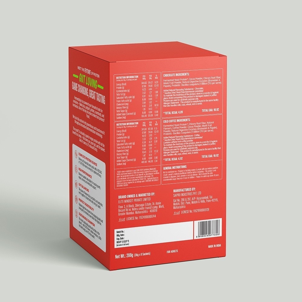 SuperYou Pro Assorted Yeast Protein Powder Sachets (Chocolate & Cold Cofee)
