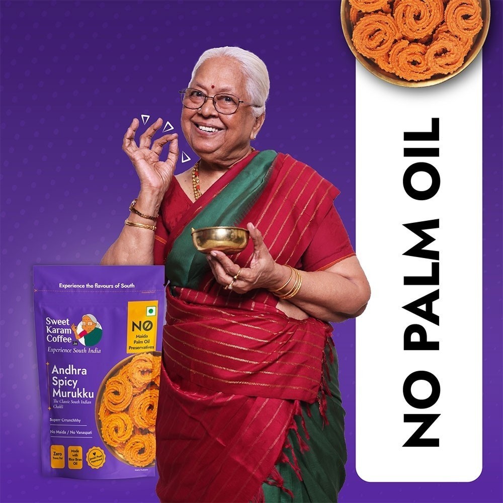 Sweet Karam Coffee Andhra Spicy Murukku +  Nendran Banana Chips Combo