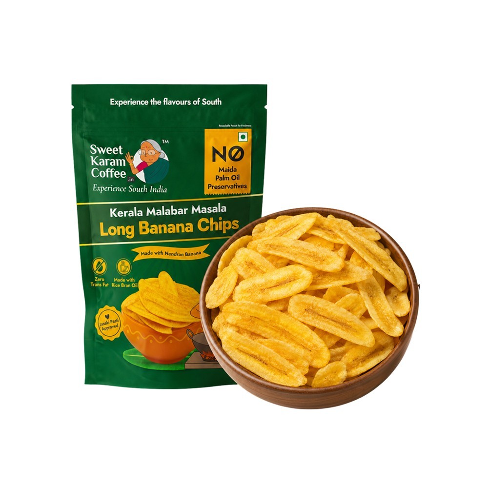 Sweet Karam Coffee Long Banana Chips (Kerala Malabar Masala)
