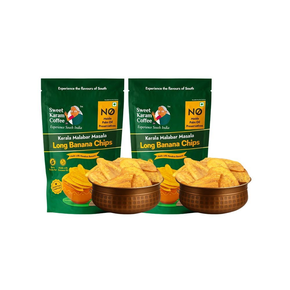 Sweet Karam Coffee Long Banana Chips (Kerala Malabar Masala)