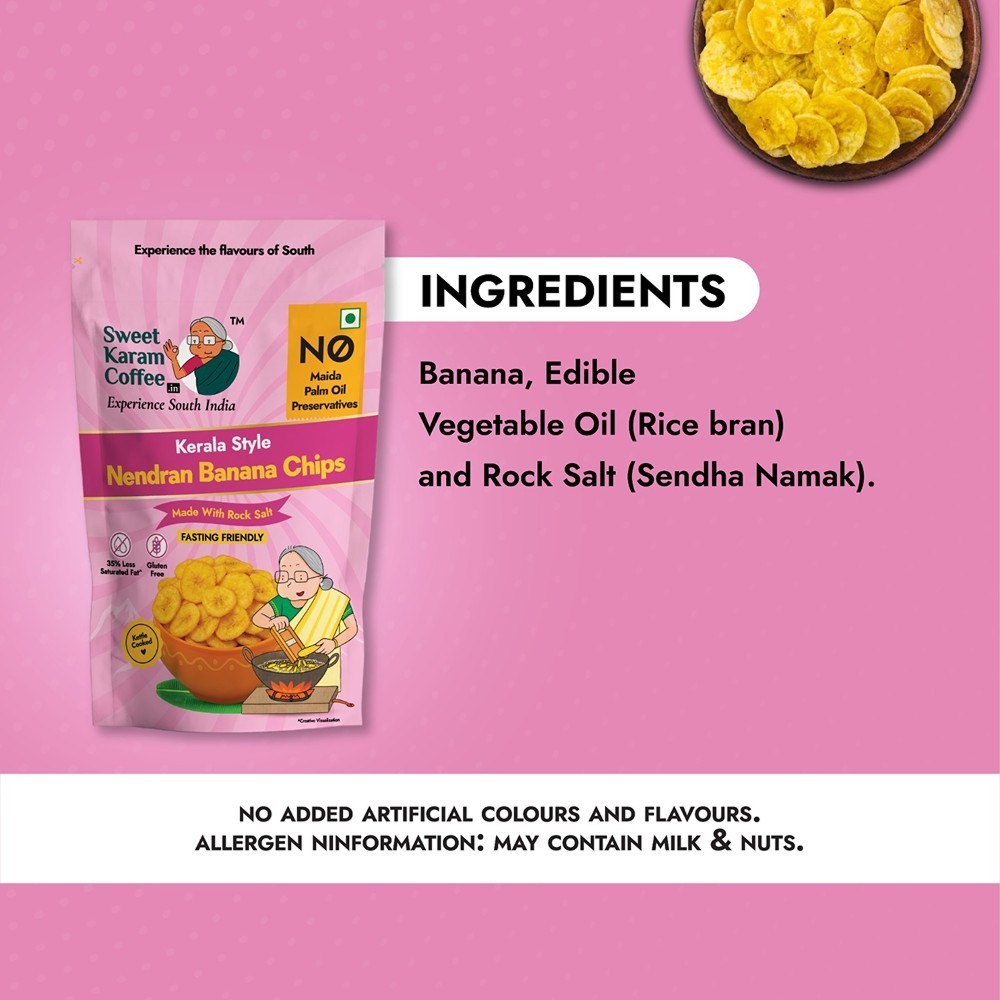 Sweet Karam Coffee Rock Salt Banana Chips