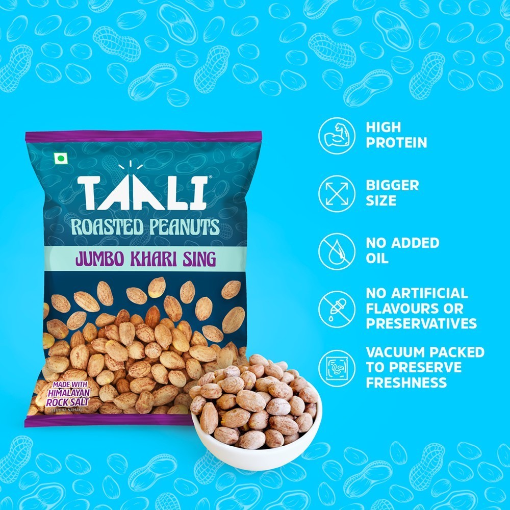 Taali Khari Sing Roasted Jumbo Rock Salt Peanuts