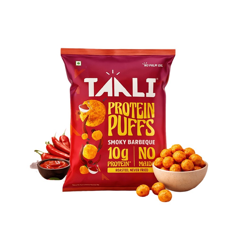 Taali Roasted Protein Puffs - Smoky Barbeque Snack