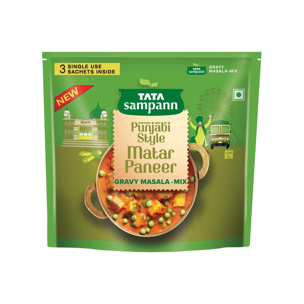 Tata Sampann Punjabi Style Matar Paneer Instant Gravy Masala Mix