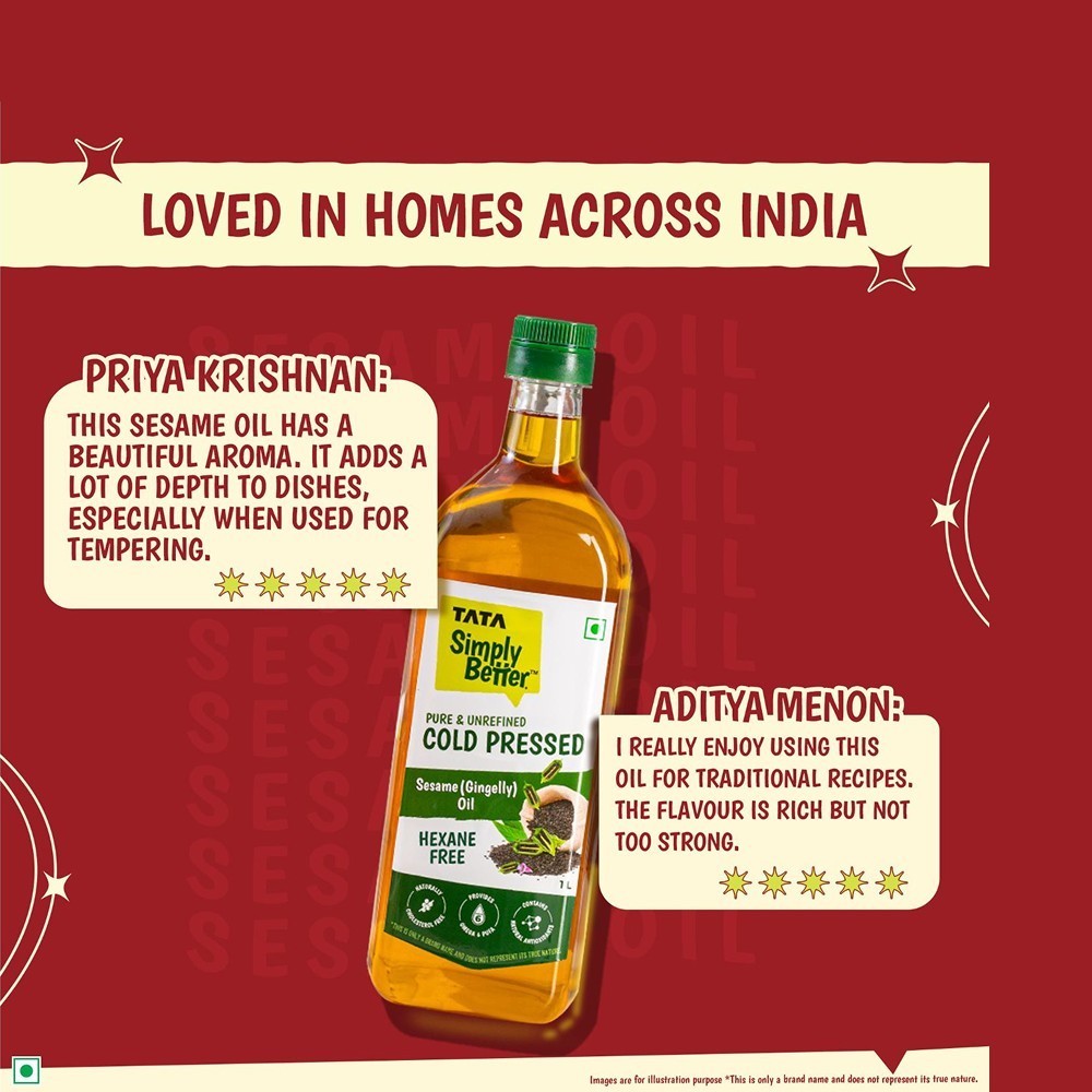 Tata Simply Better Cold Pressed Sesame Oil /Til Oil