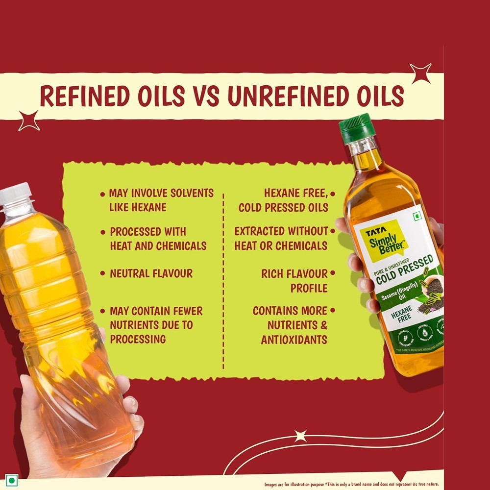 Tata Simply Better Cold Pressed Sesame Oil /Til Oil