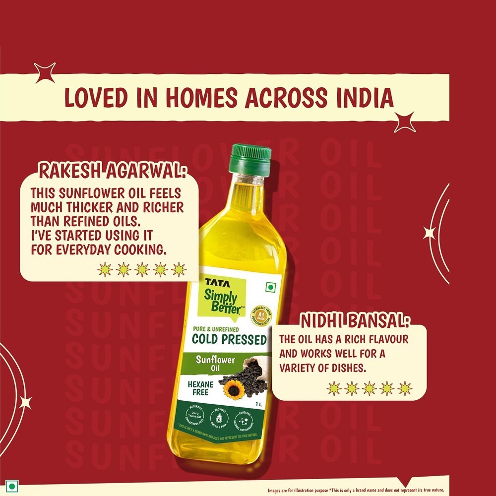 Tata Simply Better Cold Pressed Sunflower Oil