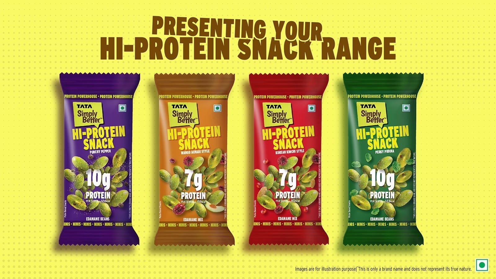 Tata Simply Better Hi-Protein Edamame Beans (Punchy Pepper)