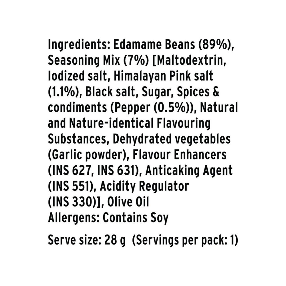 Tata Simply Better Hi-Protein Edamame Beans (Punchy Pepper)