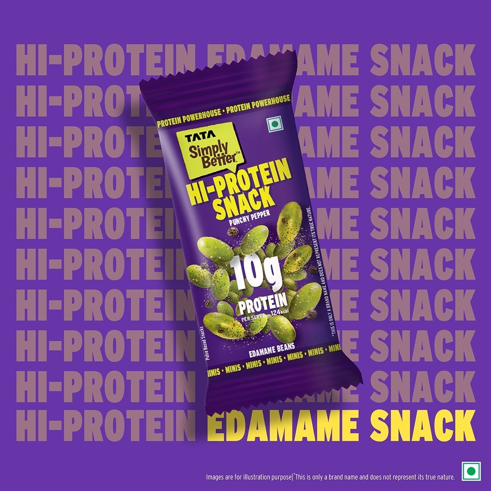 Tata Simply Better Hi-Protein Edamame Beans (Punchy Pepper)