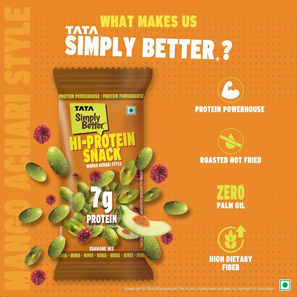 Tata Simply Better Hi-Protein Edamame Mix (Mango Achari Style)